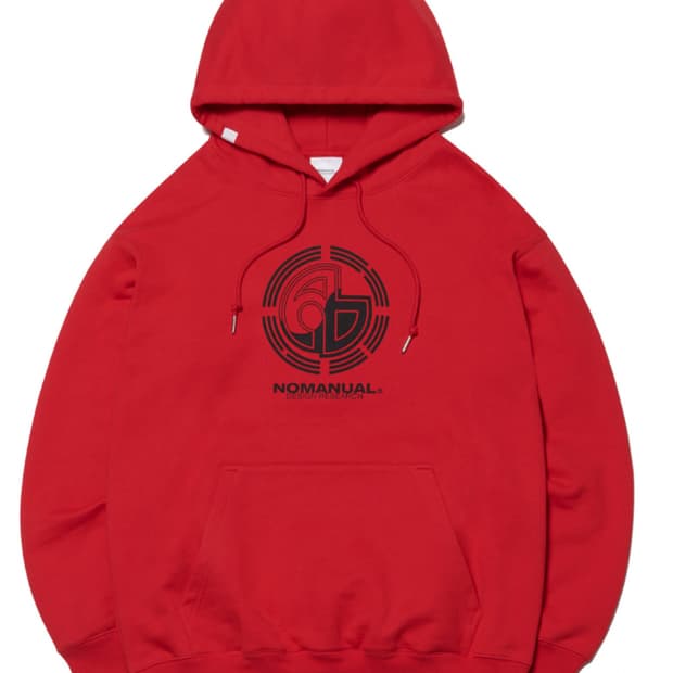 노매뉴얼 팀 코리아 후드 레드 (L)