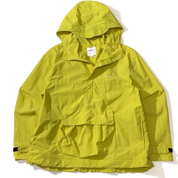 그라미치 라임 나일론 후드 아노락