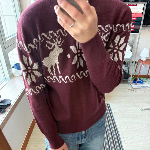 40s 리바이스 lvc 순록 니트