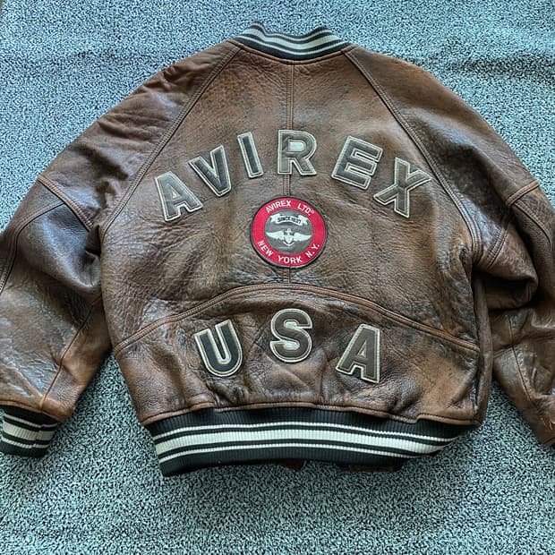 90's Avirex Real leather jacket
