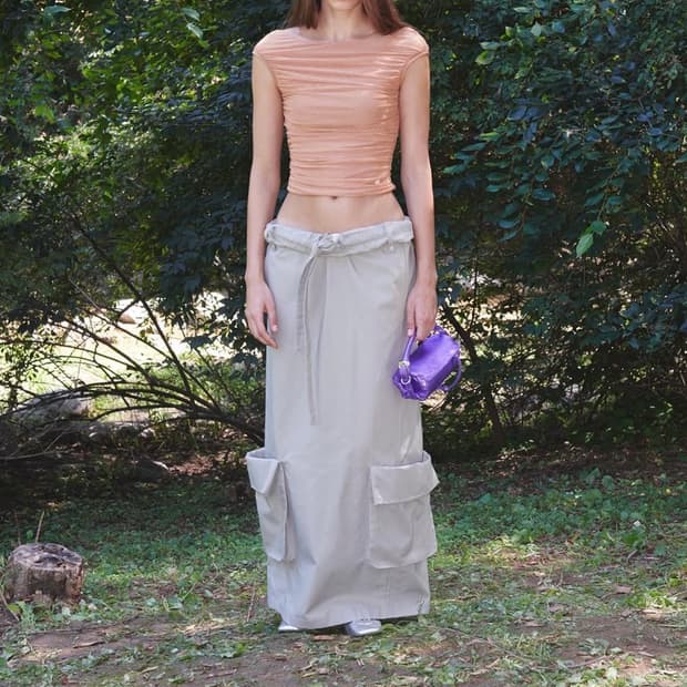 openyy 오픈와이와이 ROLLED WAIST CARGO 블랙