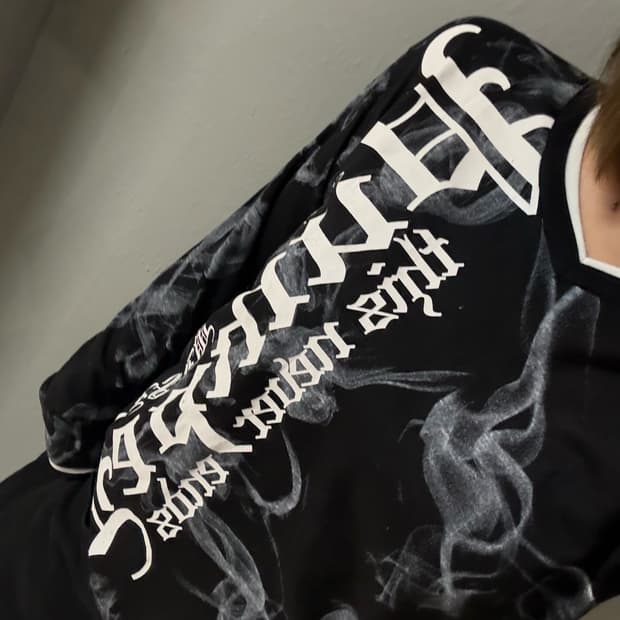 Clash Ahead smoke lettering long sleeve