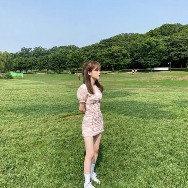 (완전 새거 희귀) 체리퀴리 마블핑크 휘핑 셔링 원피스