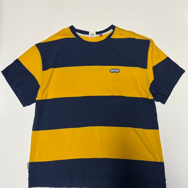 아웃도어 프로덕츠 귀여운 오버핏 스트라이프 반팔티 XL ~