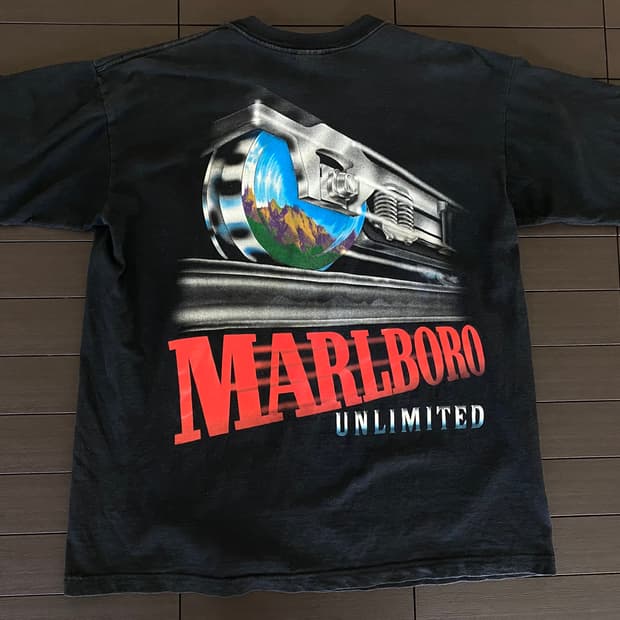 (XL) 90s 빈티지 말보로 트레인 티셔츠