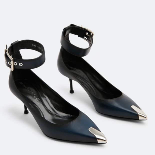 Alexander McQueen 알렉산더 맥퀸 펑크 앵클 스트랩 펌프스