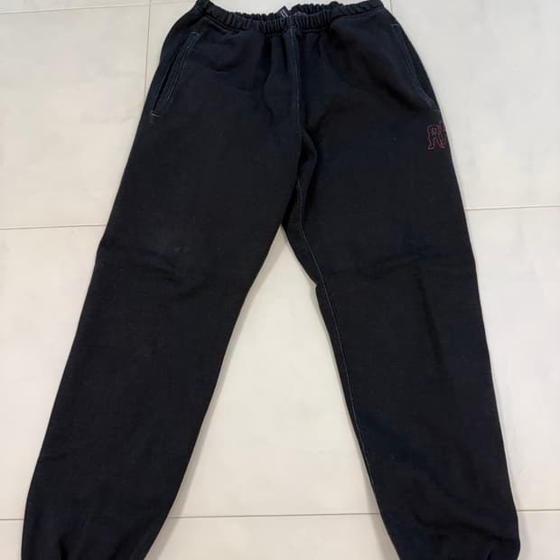 에센스룸 블라인드파일즈 스웻팬츠 블랙 L(32-34)