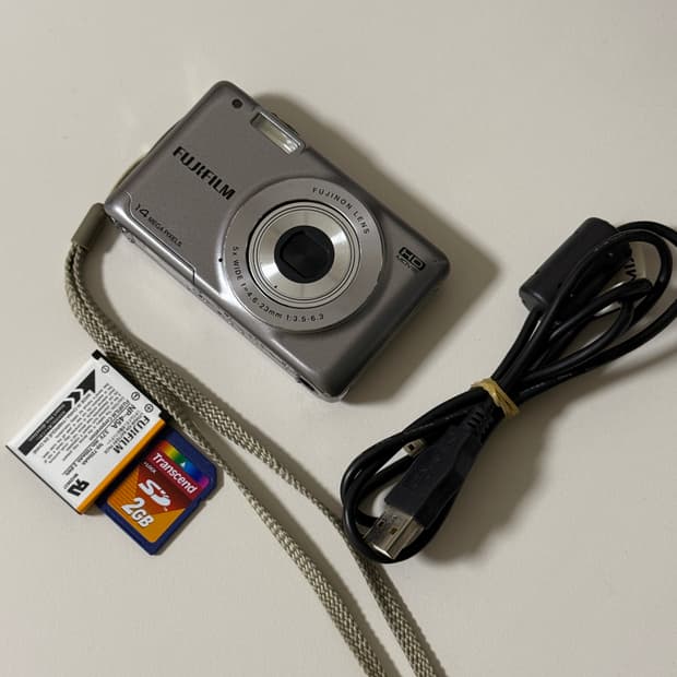 후지필름 파인픽스 JX500 빈티지 디카 디지털카메라 그레이실버