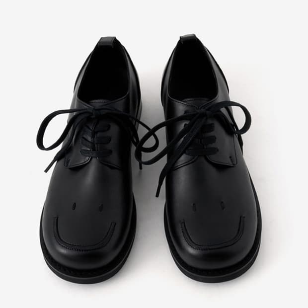 새상품(235)로맨틱무브 스마일 더비슈즈 블랙