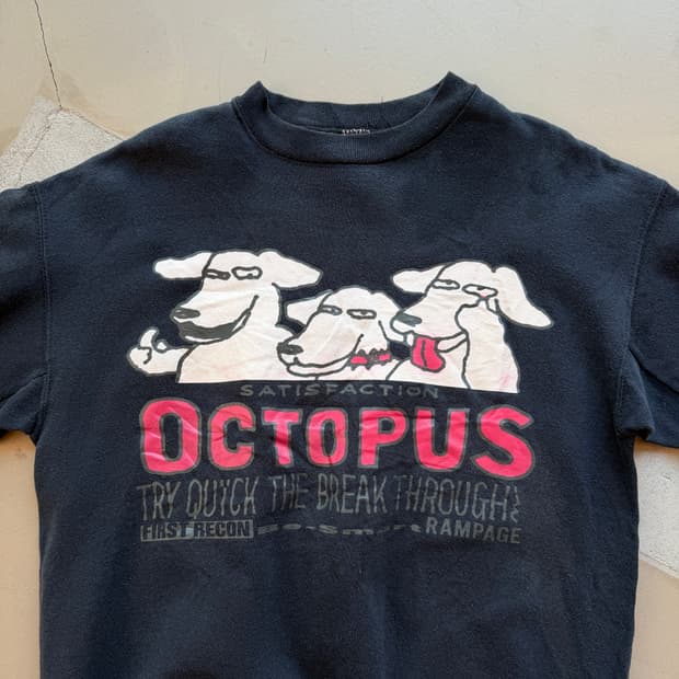 80s usa octopus 3 dogs 스웻셔츠