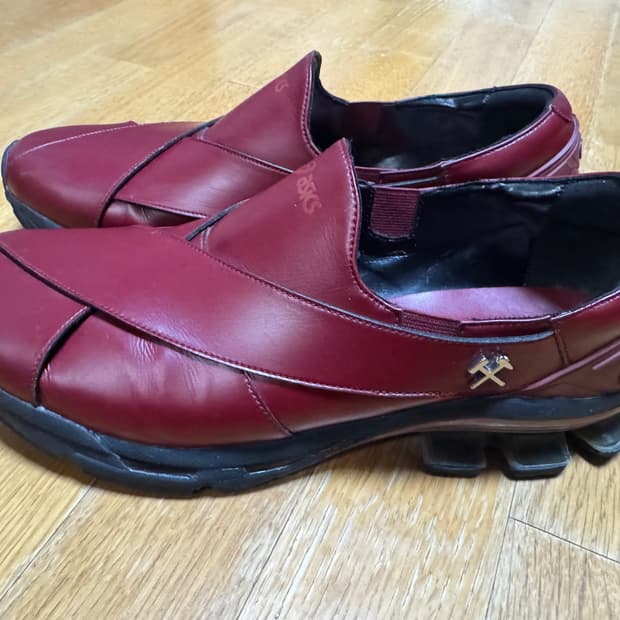 아식스 gmbh 젤 차팔 버건디 275