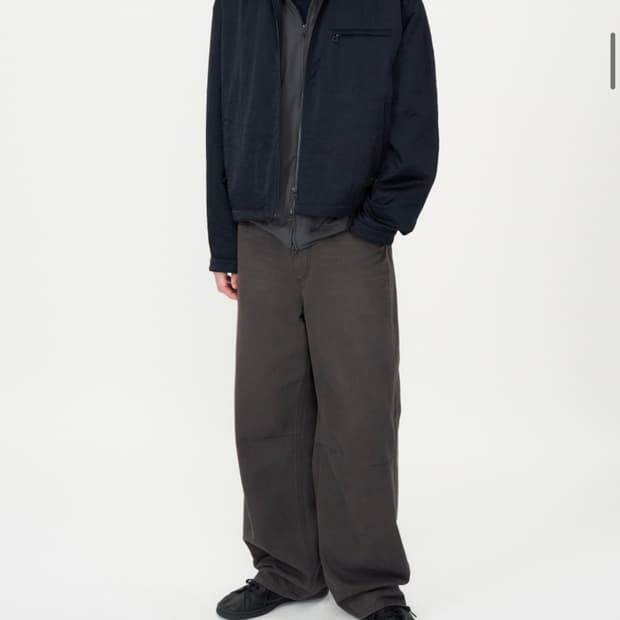 인사일런스 다트 와이드 데님 팬츠 BROWN M사이즈 새상품급