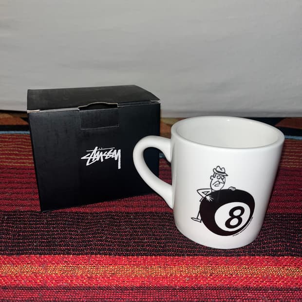 스투시 8볼 머그 컵 Stussy