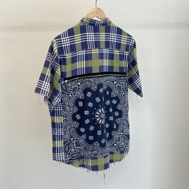 올드파크 반다나 반팔 셔츠 