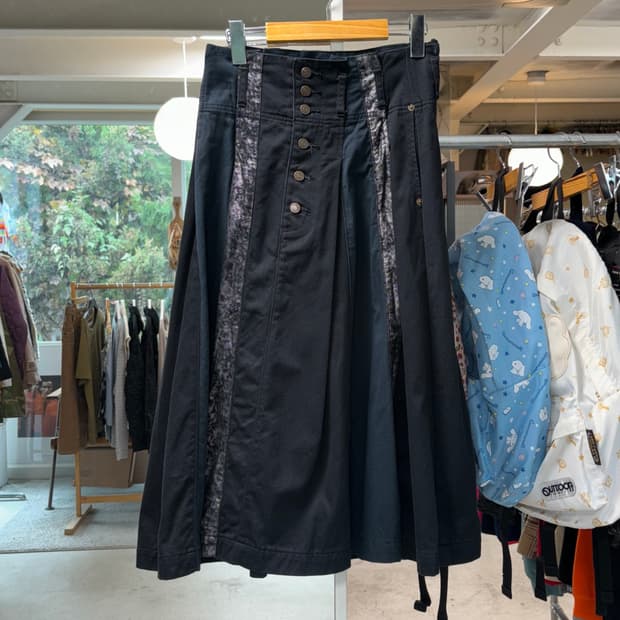 Frapbois 멀티 패브릭 롱스커트