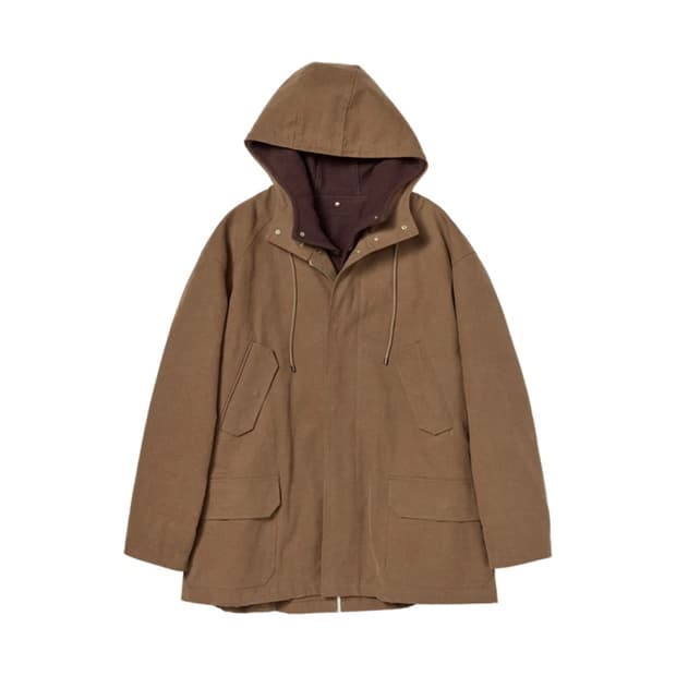 오라리 Auralee 워시드 헤비 캔버스 라이너 코트