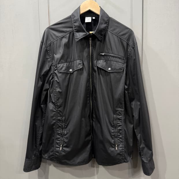 L 알마니익스체인지 코팅 셔츠 자켓 