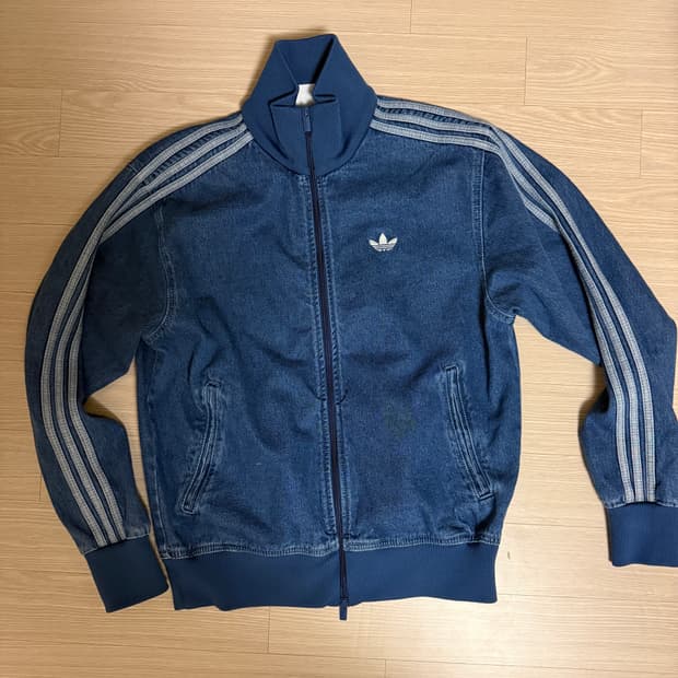 아디다스 데님 트랙탑 져지