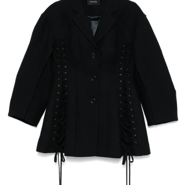 삽니다) 시몬 로샤 레이스업 자켓 코르셋 코트