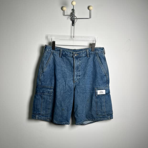 디스이즈네버댓 데님 카고 하프 팬츠 L