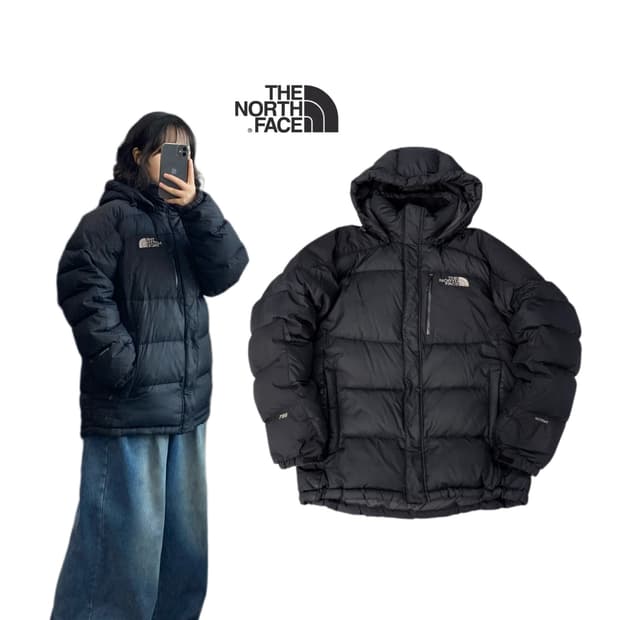 노스페이스 700 하이벤트 구스다운 패딩 블랙