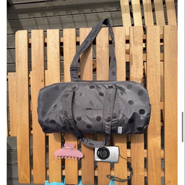 클로트 도트 더플백 