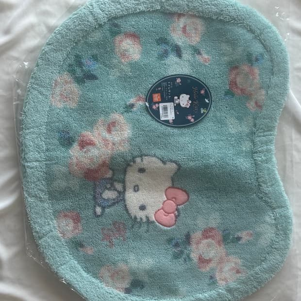 산리오 헬로키티 플라워 발매트 (민트)