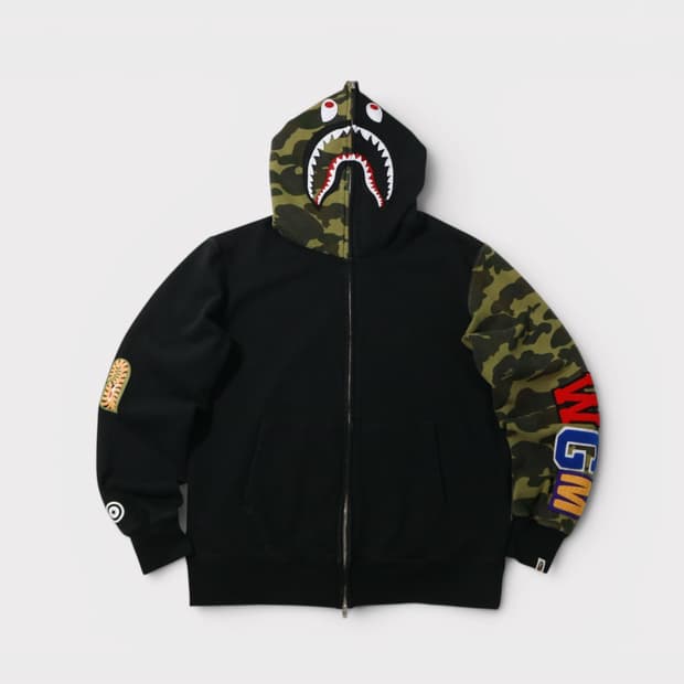 [XXL] 16ss 베이프 하프 카모 후드집업
