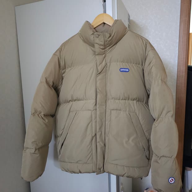 OUTDOOR 아웃도어 다운패딩 베이지