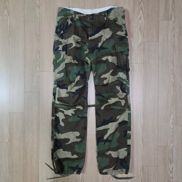 휴스턴 카모플라쥬 원워싱 카고 팬츠