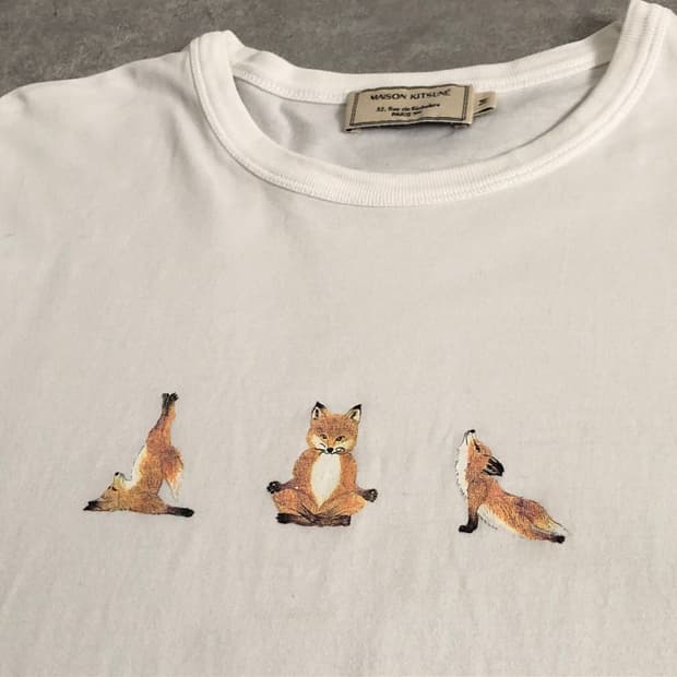 (XL) MAISON KITSUNE 메종키츠네 요가 3 반팔 티셔츠