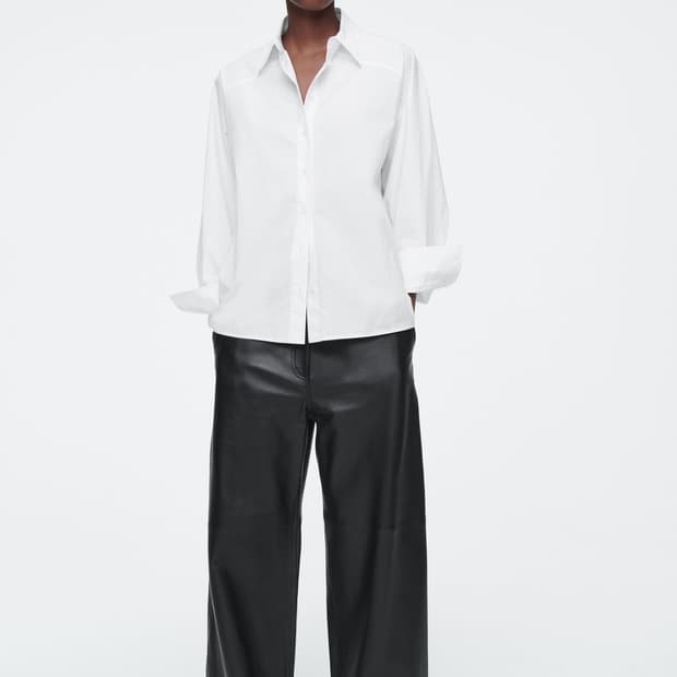 Cos 코스 더블커브스셔츠 화이트 32 새상품