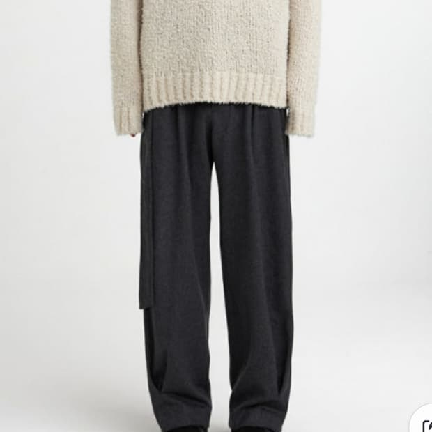 Youth 캐시미어 투턱 슬랙스 s