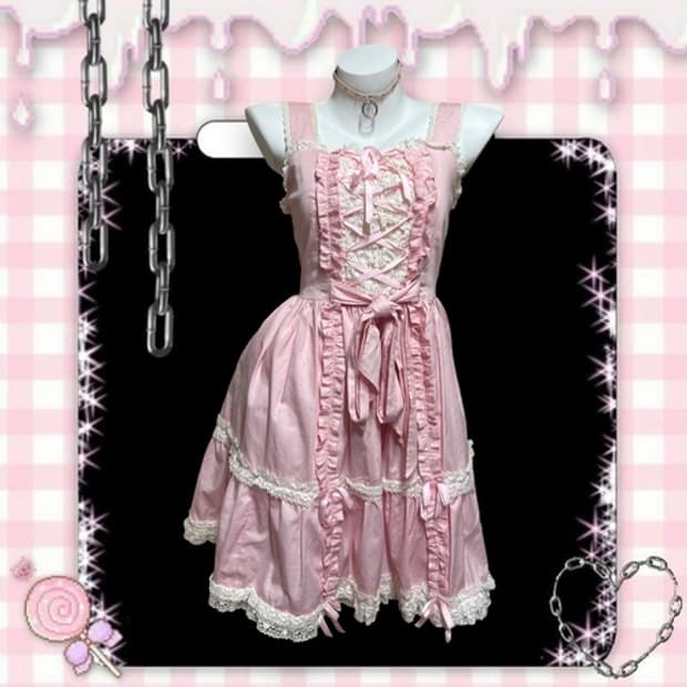 Angelic pretty momoco pink ribbon lolita
