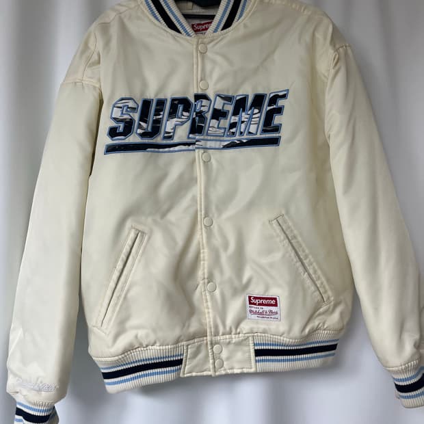 슈프림 미첼앤네스 바시티 자켓 S