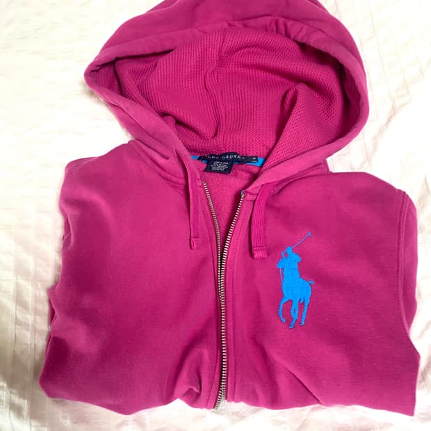 폴로 랄프로렌 빅 포니 후드집업 핑크 (M)
