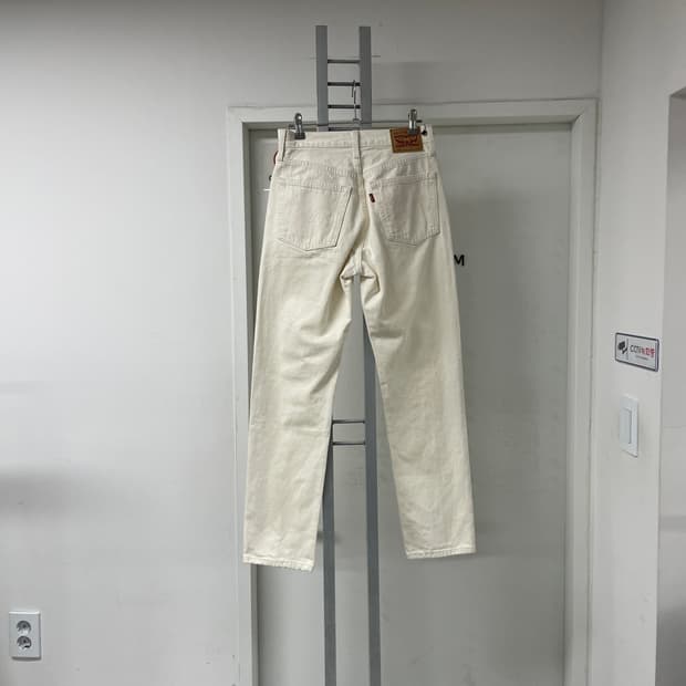 리바이스 501 화이트 데님 팬츠 W25 L28