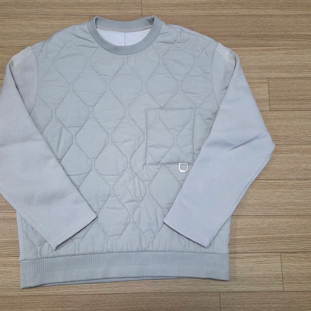 시스템 옴므 퀼팅 니트 맨투맨