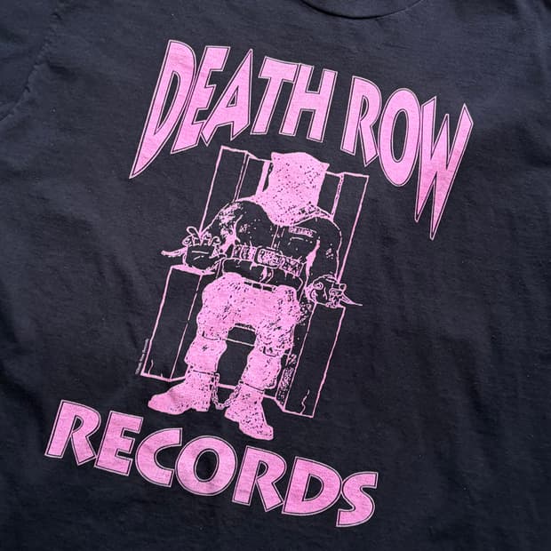 아메리칸 빈티지 DEATH ROW 데스로우 레코드 반팔티 XL (105)