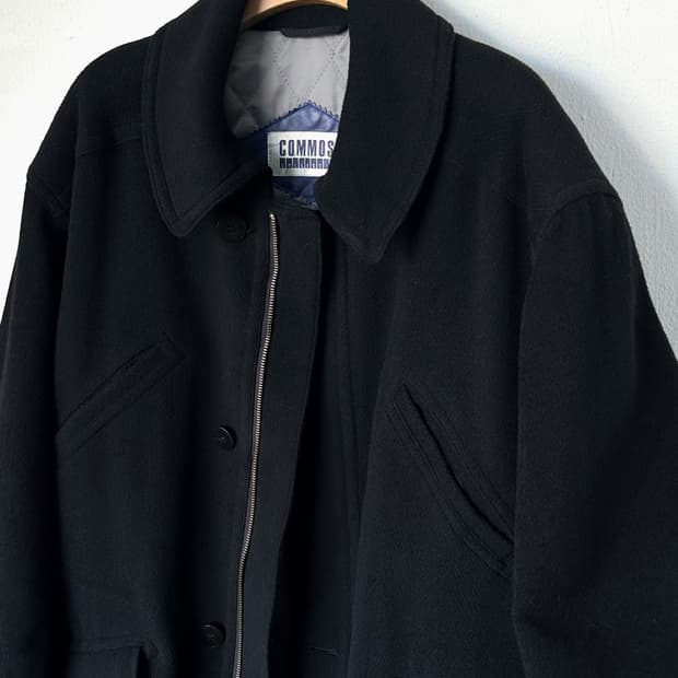 Pure cashmere blend mil design mid coat