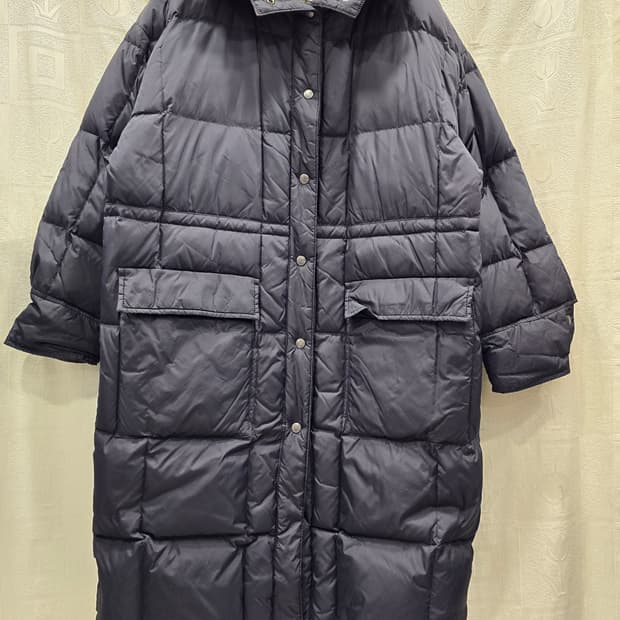 스튜디오톰보이 오버핏 롱패딩 블랙 프리사이즈