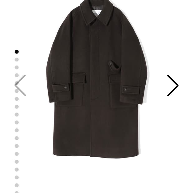 홀리선 윈터포트 울 코트 다크 브라운 23fw