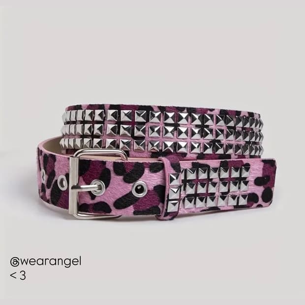 (2+1🪽) Y2k stud belt <3