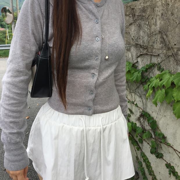 슬림 가디건(그레이)
