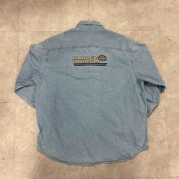 할리데이비슨 데님 셔츠 (110)