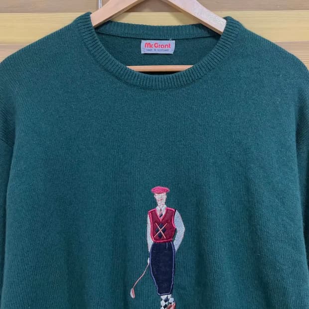 맥그란트 스코틀랜드 남성 앙고라울니트스웨터 L