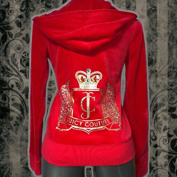 Juicy Couture 쥬시꾸뛰르 크라운 갸루 벨벳 후드