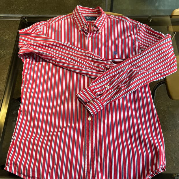 폴로) 스트라이프 셔츠 m사이즈