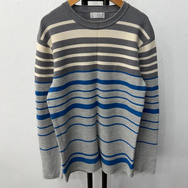 정품) 타임옴므 한섬 스트라이프 니트 95