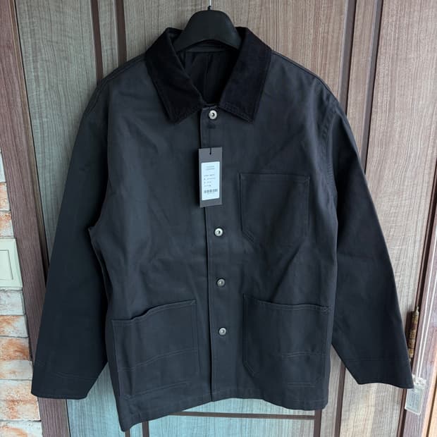 새상품(XL)무신사스탠다드 CP 트윌 초어 자켓 그레이